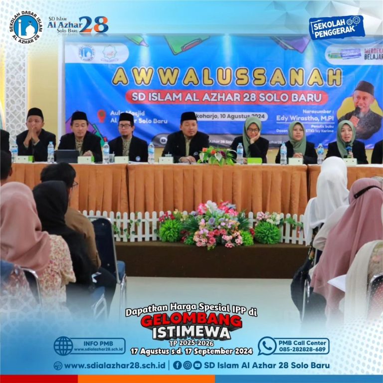 Awwalusaanah SD Islam Al Azhar 28 Solo Baru: Menyambut Tahun Ajaran Baru dengan Semangat!