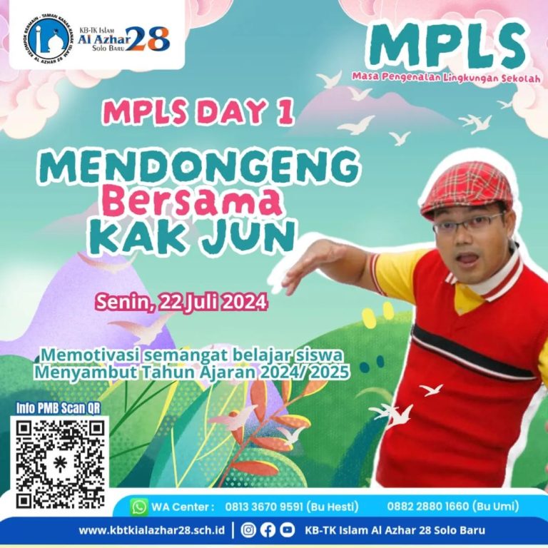 MPLS Hari Pertama di KB TK Islam Al Azhar 28 Solo Baru: Serunya Mendongeng Bersama Kak Jun