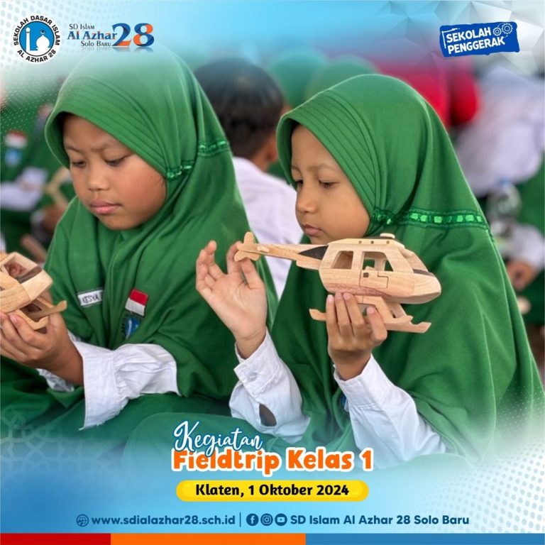 Fieldtrip Kelas 1 SD Islam Al Azhar 28 Solo Baru ke Desa Blanceran: Mengenal Permainan Tradisional Kayu