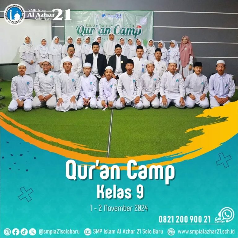Qur’an Camp Semarakkan Kelas 9 Tahfizh SMP Islam Al Azhar 21 Solo Baru