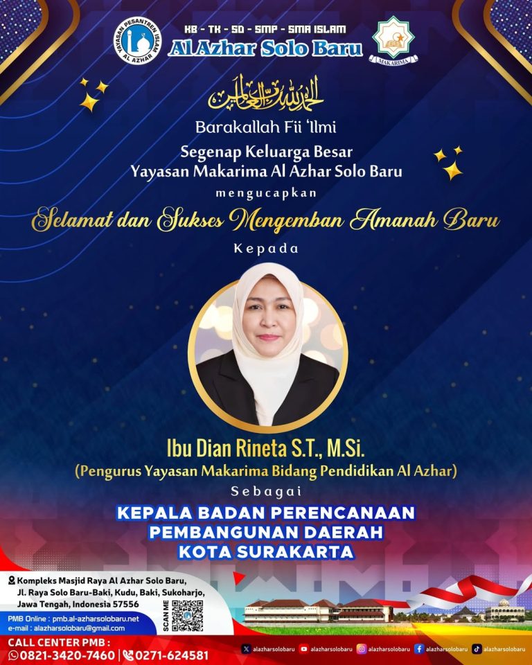 Selamat dan Sukses Mengemban Amanah Baru